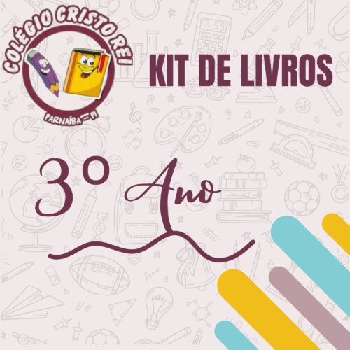 KIT DE LIVROS - ENSINO FUNDAMENTAL 3° ANO - CRISTO REI