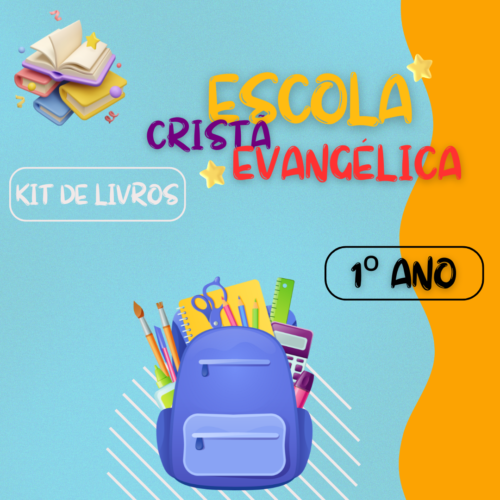 1º ANO - KIT DE LIVROS - CRISTÃ EVANGÉLICA
